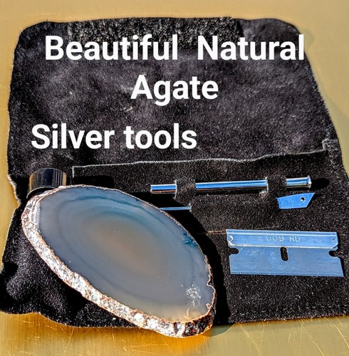 Handmade suede natural agate - handmade,